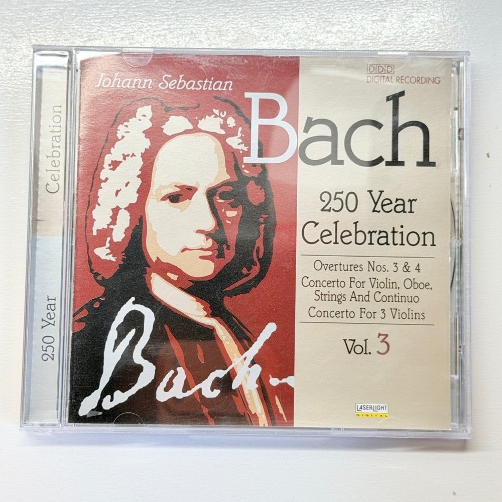 Bach 250 Year Celebration Vol 3 CD Laserlight Classical Overtures Concertos